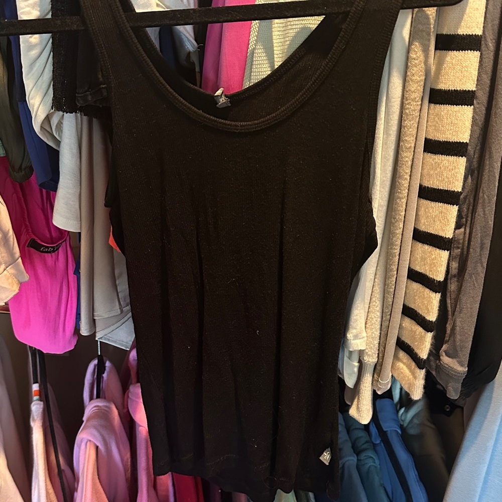 Black James Perse Ribbed Tank